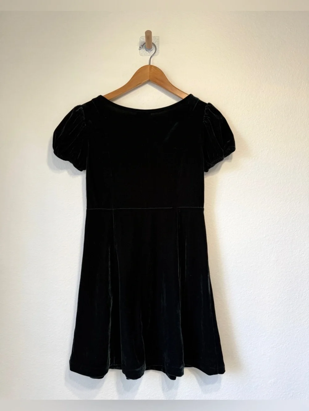 GAP Teen Dark Forest Green Velvet Button Front Dress Size 14-16 NWT